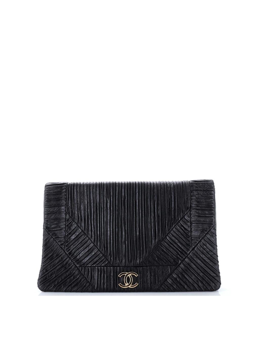 Chanel Coco Pleats Flap Clutch Pleated #371089C26B